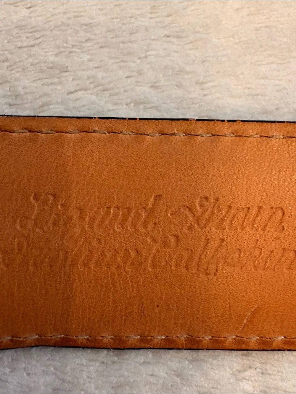 Martin Dingman Brown Lizard Skin Leather Belt Blackened Silver Buckle Sz 40